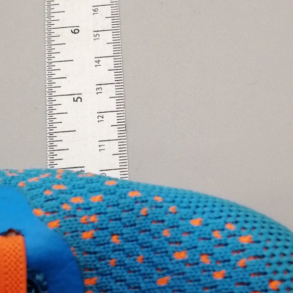 Ubfen Unisex Kids Lace Up Sneaker Blue Orange Round Toe Hook Loop EUR 32 - Picture 6 of 10
